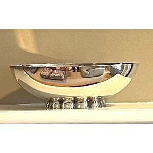 Vintage Silver Plated Small Oval Footed Bowl